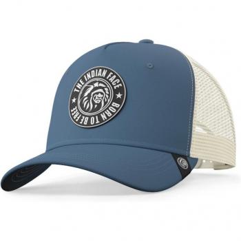 Casquette The Indian Face De Camionneur Born To Be Free – Bleu / Blanc – One Size