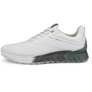 Ecco S-Three Herren Golfschuhe, weiß, ohne Spikes, Größe 10