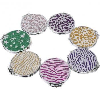 Dual-Sided Glitter Pocket Mirror