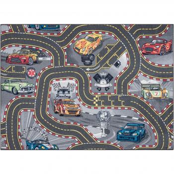 RuggsX Road Rebel Tapis 97 : Voitures anti-dérapage – 95 × 200 cm – Gris/Gray