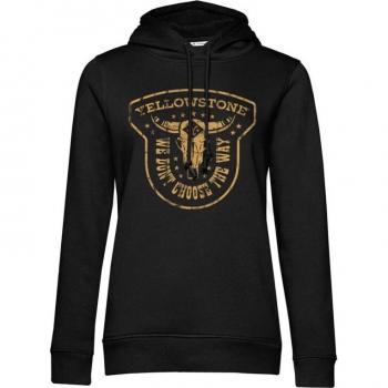 Mujer XXL Sudadera con Capucha Yellowstone “No Elegimos el Camino” Negra