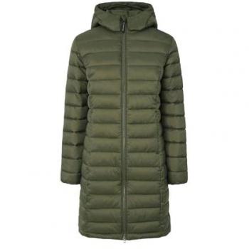 Pepe Jeans para mujer. PL402442 Abrigo Ammy Largo verde (M), Casual, Nylon, Manga larga, Pepe Jeans outlet 2024