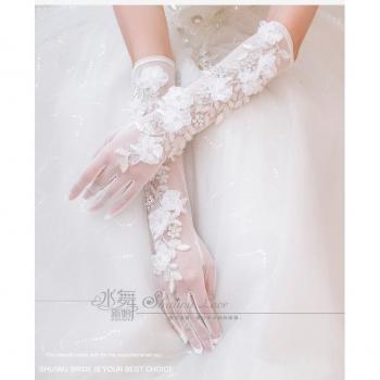 Gants Couture Noire à Paillettes