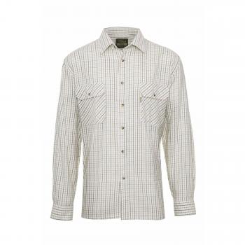 Mens Tattersall Shirt Long Sleeves Polycotton Fabric Checked Pattern Shirts