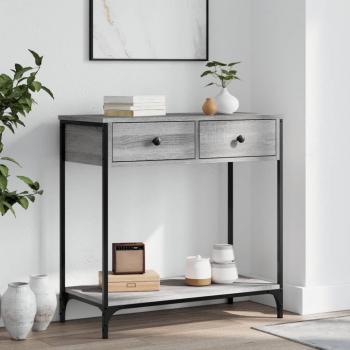 Vidaxl Grey Sonoma Console Table 75x34.5x75 cm Engineered Wood
