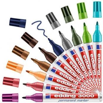 EDDING Permanentmarker Set edding 3000 10-teilig, Typ: SET