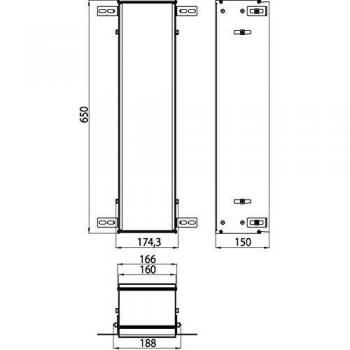 Frame Asis 654 mm – Parte per Mobili da Bagno Emco