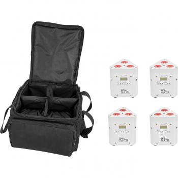 Eurolite Set Professionale 4x AKKU TL-3 TCL Bianco