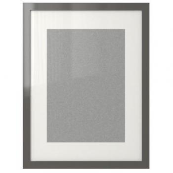 Ribba Frame for A4 Pictures, High-Gloss, Grey, 30x40 cm