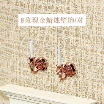 1:12 Scale Mini Candles for Dollhouses – Two-Piece Candle Wall Accessories
