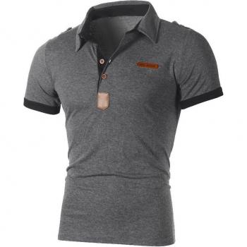 Men’s Summer Polo Shirt – Slim Cut, Solid Color, Casual/Business