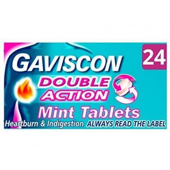 Gaviscon Double Action Mint Flavour Chews – 96 Total (4×24)