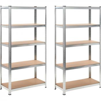 Estante Industrial Compacto 90x40x180 cm – 2 Unidades