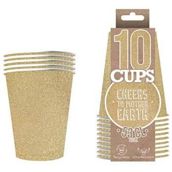 Gobelets XL Glitz Gold 53 cl – Lot de 10 (Original Cup)