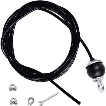 Fitness 400 cm – Kit de Remplacement Cable Lat Pulldown Noir