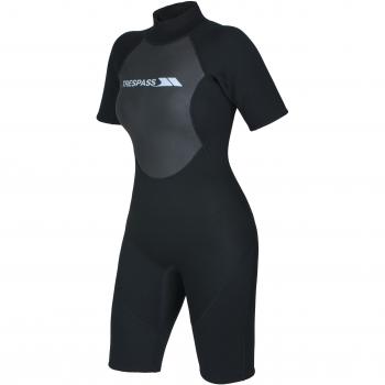 Trespass Scubadive Damen-Neopren Short, Schwarz, 7 mm Reißverschluss, 2X‑Small (XXS)