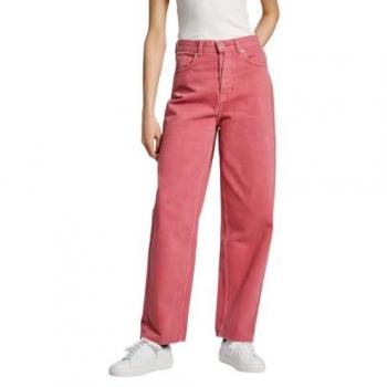 Pepe Jeans Weitbeinige High-Waist-Jeans Barrel in Terrakotta Braun 28