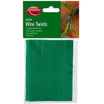 GardenMaster Wire Twists (Pack of 100) 5 Twist Plant Tie