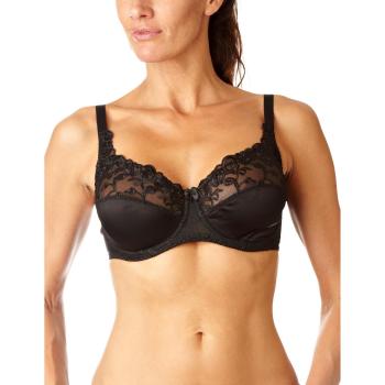Naturana 34C Full Cup Satin Bra in Black