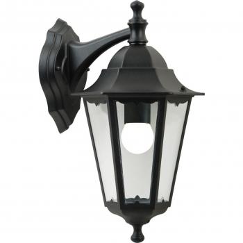 Cardiff IP44 Black Wall Lantern E27