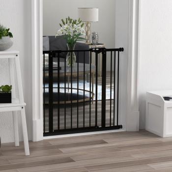 PawHut Adjustable Pressure Fit Dog Gate with Extensions