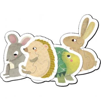Puzzle Progresivo Cachorros 12 Piezas Apli Kids