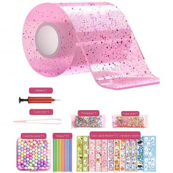Juego de Burbujas Nano para Niños con Tutoriales en Rosa
