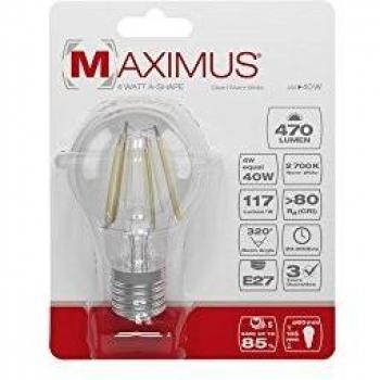 Ampoule filament LED E27 4 Watts Maximus DURACELL