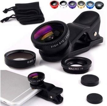 Smartphone Kamera-Linsen-Set: Fisheye & Makro