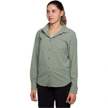 Camisa de mujer Trangoworld Ardones Vn de Manga Larga Verde XS