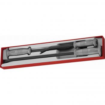Juego de palancas TTXPB3A de Tengtools, 3 piezas, acero, longitudes de 304,8 mm, 457,2 mm y 558,8 mm, mangos Power Thru