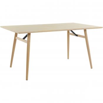 Mesa Harris de Comedor 160x90 cm 8 Plazas MDF Roble Nature