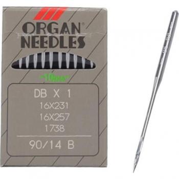Aiguilles DBX1, 10 pièces, tête ronde pour machine à coudre industrielle