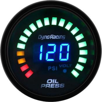 Dyno Racing 52mm Car Oil Pressure Gauge 0-120 Psi