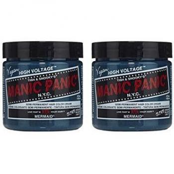 Manic Panic – Meerjungfrau Classic Creme, veganes, tierschutzfreundliches halb permanentes Blau 2 x 118 ml