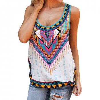 Top Bohemio con Estampado de Flores