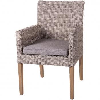 Scaun de Gradina Patsy in Rattan Grigio 58 x 63 x 86 cm