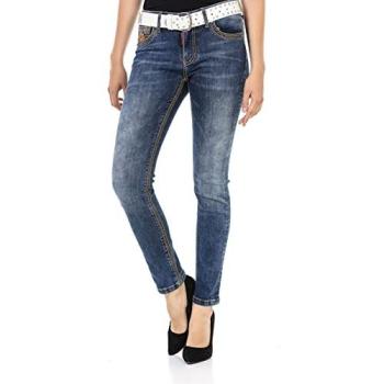 Slim-fit Damenjeans in Blau von CIPO & BAXX