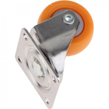 Orange Nylon Schwenkräder für Wagen 32mm, 17 kg, 4 Stück
