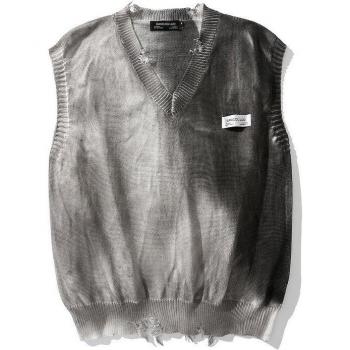 Korean Style V-neck Sweater Vest for Autumn