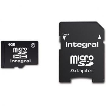 Integral 4GB microSDHC tarjeta de memoria