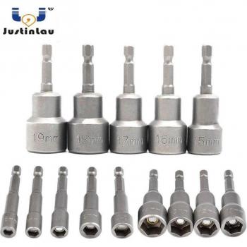 JUSTINLAU 14pcs 6mm-19mm Magnetic Nut Driver Set