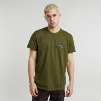 G‑Star Carabiner Logo Men’s Tee, Dark Moss, Size Large