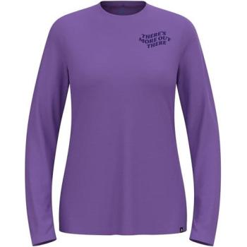 Odlo Ascent Merino 160 Damen Langarmshirt mit TMOT‑Print – Lila, M