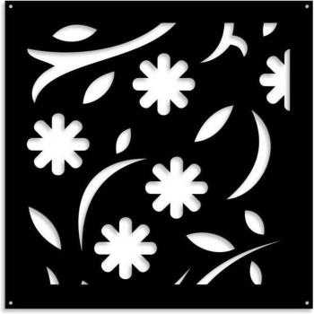 Parasol Negro Otoño con Panel PVC Perforado 73 cm, Espesor 1 cm