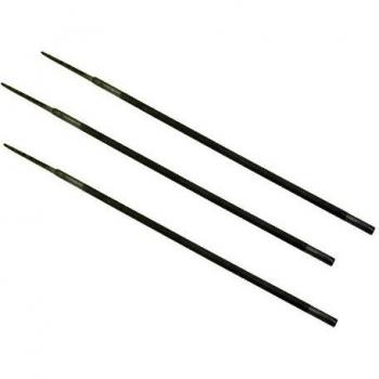 AERZETIX : Kit de trois limes de coupe chaîne tronçonneuse ronde 200 × 4,8 mm