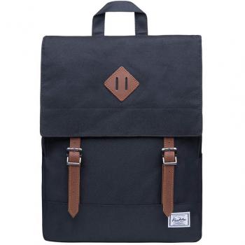 Kaukko 14,9 L Laptop‑Daypack – Schwarzer Rucksack für Studium & Alltag