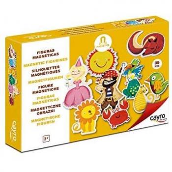 Mini Magnetic Kingdoms: 35 Piece Pirate/Princess/Animal Collection