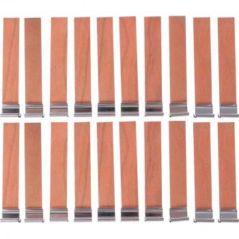 20 Stück 12,5mm Holzkerzen Docht mit Tab für DIY Kerzen