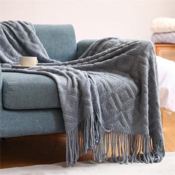 Yaapeet Tassel Plaid Blanket